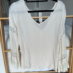 Caren Forbes long sleeve lace shirt